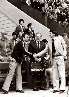 Bobby Robson - August 1978 England Manager - shaking hands with Brian Clough Bobby Robson - August 1978 England Manager - shaking hands with Brian Clough