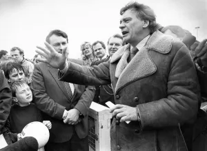 Bobby Robson at the Lightfoot Sports Stadium in Wharrier Street Bobby Robson at the Lightfoot Sports Stadium in Wharrier Street