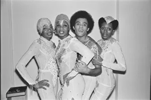 Boney M dance group in Hamburg, Germany, after performing Boney M dance group in Hamburg, Germany, after performing