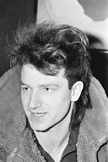 Bono, lead singer with Irish rock band U2 from Dublin, pictured during informal press Bono, lead singer with Irish rock band U2 from Dublin, pictured during informal press