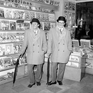 Bowler hatted gentleman paper boys. Tom Hofferton and Stan Stevens. 1966 A569-002 Bowler hatted gentleman paper boys. Tom Hofferton and Stan Stevens. 1966 A569-002