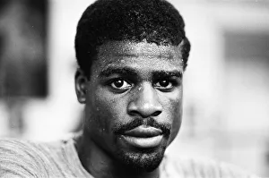 Boxer Errol Christie training for his fight against Mark Kaylor in the Thomas O' Boxer Errol Christie training for his fight against Mark Kaylor in the Thomas O'