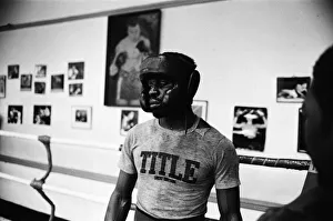 Boxer Errol Christie training for his fight against Mark Kaylor in the Thomas O' Boxer Errol Christie training for his fight against Mark Kaylor in the Thomas O'