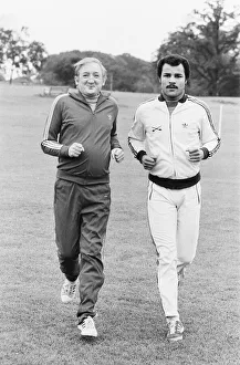 Boxer John Conteh and Ronald Fraser training for a forthcoming film Boxer John Conteh and Ronald Fraser training for a forthcoming film