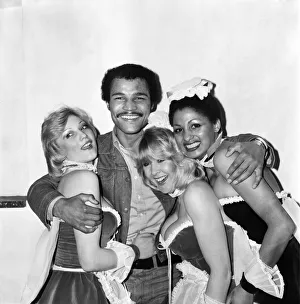 Boxer John Conteh seen here at London's Penthouse club. 11th March 1975 Boxer John Conteh seen here at London's Penthouse club. 11th March 1975