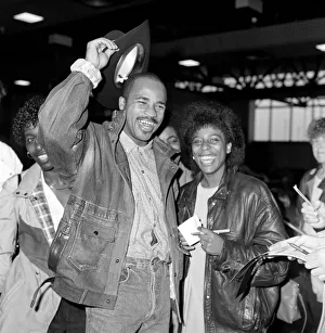 Boxer: Lloyd Honeyghan. March 1987 LDN-87-223-001 Boxer: Lloyd Honeyghan. March 1987 LDN-87-223-001