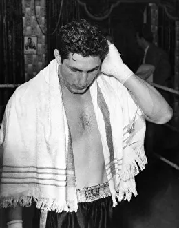 Boxer Mike de John training at Cardiff. Circa 1970 P005754 Boxer Mike de John training at Cardiff. Circa 1970 P005754