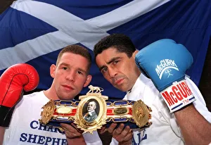 Boxers Charlie Shephard and Davy Mchale August 1997 with Lonsdale Belt Boxers Charlie Shephard and Davy Mchale August 1997 with Lonsdale Belt