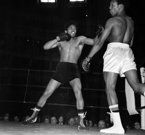 Boxing at Albert Hall. David Needham vs. Earl Large USA and Freddy Bright vs Boxing at Albert Hall. David Needham vs. Earl Large USA and Freddy Bright vs