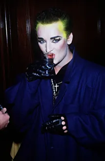Boy George Pop Singer at the Variety Club Awards in 1985 Dbase MSI brochure Boy George Pop Singer at the Variety Club Awards in 1985 Dbase MSI brochure