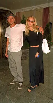 Brad Pitt actor and wife Gwyneth Paltrow actress leave their New York hotel room for a Brad Pitt actor and wife Gwyneth Paltrow actress leave their New York hotel room for a