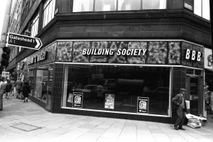 A branch of the Bradford and Bingley Building Society on the corner of Blackett Street A branch of the Bradford and Bingley Building Society on the corner of Blackett Street