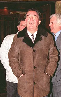 Brian Clough former Nottingham Forest Manager leaving the Cafe Royal after NSC Lunch EPD Brian Clough former Nottingham Forest Manager leaving the Cafe Royal after NSC Lunch EPD