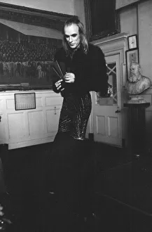 Brian Eno holding his award at The Oval Pop Festival, Oval Cricket Ground Brian Eno holding his award at The Oval Pop Festival, Oval Cricket Ground