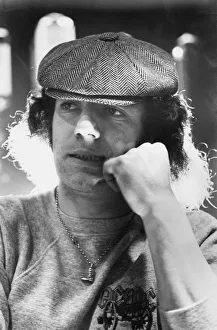 Brian Johnson lead singer of the rock group AC/DC. (March 1983) Brian Johnson lead singer of the rock group AC/DC. (March 1983)