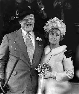 The Bride and groom after the ceremony. April 1971 P005940 The Bride and groom after the ceremony. April 1971 P005940