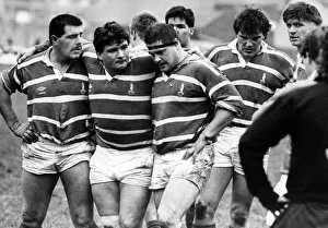 The Bridgend front row (left to right) Paul Edwards, Wayne Hall and Mike Hall The Bridgend front row (left to right) Paul Edwards, Wayne Hall and Mike Hall