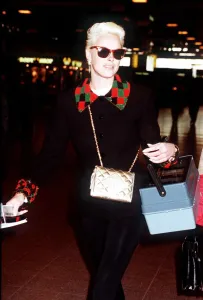 Brigitte Nielsen actress at the Airport in London Brigitte Nielsen actress at the Airport in London