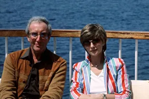 British actor Peter Sellers with his wife Lynn Frederick in Cannes British actor Peter Sellers with his wife Lynn Frederick in Cannes