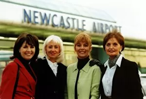 Images Dated 10th March 1999: Former British Airways cabin crew, (left to right) air hostesses, Deidre Foster