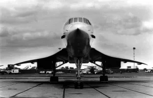 British Airways Concorde airliner / aircraft visits Newcastle Airport British Airways Concorde airliner / aircraft visits Newcastle Airport
