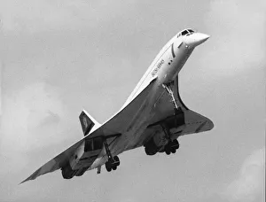 British Airways Concorde approaching Humberside Airport 18th June, 1994 British Airways Concorde approaching Humberside Airport 18th June, 1994