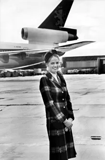 British Caledonian Airways air hostess Angela Booth, 23, of Norton near Stockton British Caledonian Airways air hostess Angela Booth, 23, of Norton near Stockton