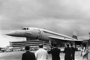 The British Concorde 002 prototype arrives at Heathrow Airport The British Concorde 002 prototype arrives at Heathrow Airport
