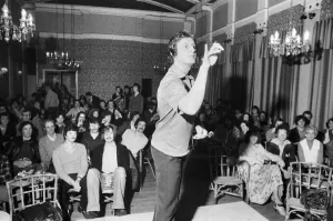 British dart player Eric Bristow, the newly crowned world champion British dart player Eric Bristow, the newly crowned world champion