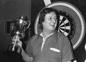 British dart player Eric Bristow celebrates his victory in the Embassy Darts World British dart player Eric Bristow celebrates his victory in the Embassy Darts World