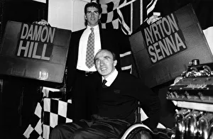 British formula one racing driver Damon Hill and Frank Williams announce that Damon will British formula one racing driver Damon Hill and Frank Williams announce that Damon will