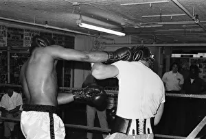 British heavyweight boxer Joe Bugner (Right) with American former heavyweight champion of British heavyweight boxer Joe Bugner (Right) with American former heavyweight champion of