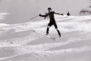 British Olympic Ski Team 1976 Olympics Olympic Games Konrad Bartelski jumping British Olympic Ski Team 1976 Olympics Olympic Games Konrad Bartelski jumping