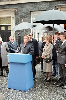 British Prime Minister Margaret Thatcher and others listens to Soviet Leader British Prime Minister Margaret Thatcher and others listens to Soviet Leader