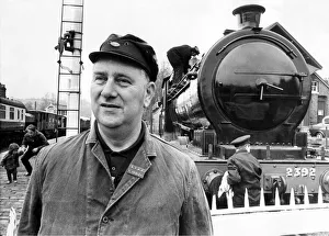 British Rail driver Ken Hedley from Blyth, on 23rd April 1973 British Rail driver Ken Hedley from Blyth, on 23rd April 1973