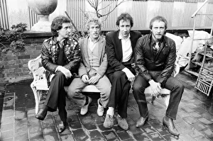 British rock group The Who. Left to right: Kenney Jones, Roger Daltrey British rock group The Who. Left to right: Kenney Jones, Roger Daltrey