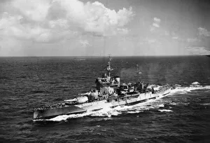 British Royal Navy warship HMS Warspite, flagship of Admiral Sir James Somerville British Royal Navy warship HMS Warspite, flagship of Admiral Sir James Somerville