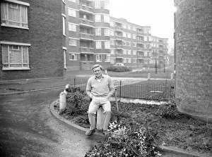 British singer and actor Gary Miller seen here outside his council flat British singer and actor Gary Miller seen here outside his council flat