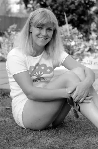 British womens number one tennis player Sue Barker relaxes during a photo shoot British womens number one tennis player Sue Barker relaxes during a photo shoot