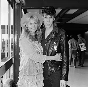 Britt Ekland with boyfriend Jim McDonnell, leaving Heathrow for Los Angeles Britt Ekland with boyfriend Jim McDonnell, leaving Heathrow for Los Angeles
