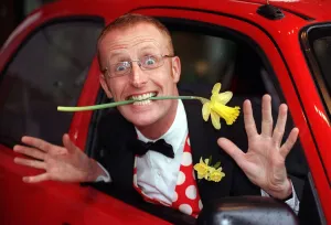 Bryan Burnett TV Presenter - March 1998 launch of Marie Curie cancer daffodil Bryan Burnett TV Presenter - March 1998 launch of Marie Curie cancer daffodil