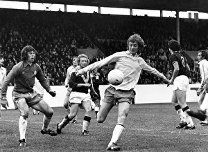 Burnley V Leeds United. Working hard, that was Allan Clarke, here in Defence Burnley V Leeds United. Working hard, that was Allan Clarke, here in Defence