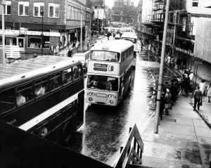 Buses in New Bridge Street, Newcastle. 14th July 1970 Buses in New Bridge Street, Newcastle. 14th July 1970