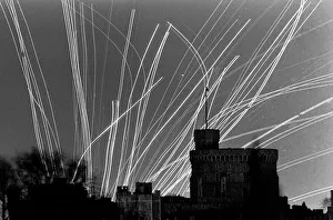 This is the bustling sky over Windsor Castle, which is five miles away from Heathrow This is the bustling sky over Windsor Castle, which is five miles away from Heathrow