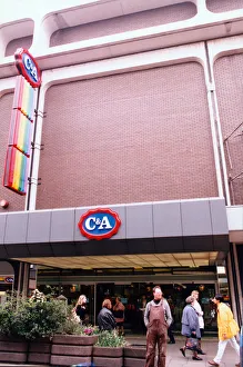 C&A, fashion retail clothing store, Princess Square, Newcastle, Circa April 1990 C&A, fashion retail clothing store, Princess Square, Newcastle, Circa April 1990