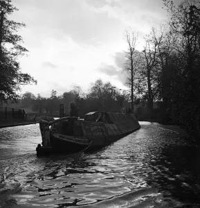 Canal scene at Watford, Hertfordshire. Circa 1950 Canal scene at Watford, Hertfordshire. Circa 1950