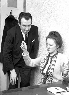 Captain Harold Dodds an amateur hypnotist with his 21 year old assistant Irene Wilson who Captain Harold Dodds an amateur hypnotist with his 21 year old assistant Irene Wilson who