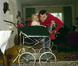 Captain of the West Germany football team Franz Beckenbauer pictured at home with his son Captain of the West Germany football team Franz Beckenbauer pictured at home with his son
