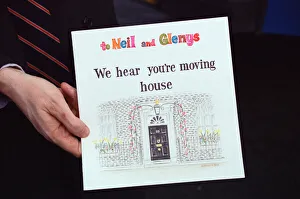 A card given to Labour leader Neil Kinnock from his neighbours the day before the 1992 A card given to Labour leader Neil Kinnock from his neighbours the day before the 1992