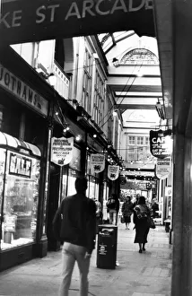 Cardiff - Arcades - Duke Street Arcade - 6th Dec 1989 - Western Mail Cardiff - Arcades - Duke Street Arcade - 6th Dec 1989 - Western Mail